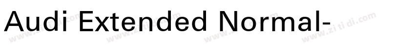 Audi Extended Normal字体转换